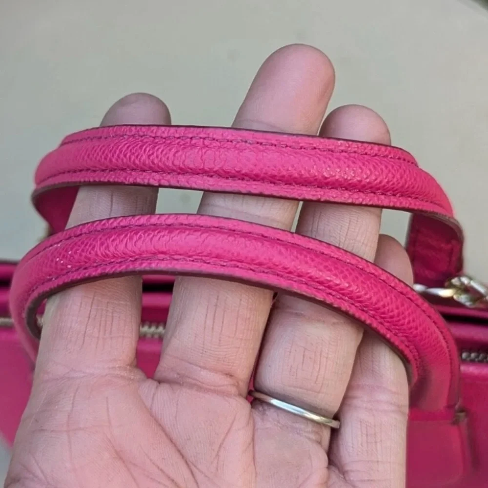 COACH PRINCE STREET MINI Pink Ruby SATCHEL crossbody SHOULDER BAG 34940 Leather - Picture 10 of 14